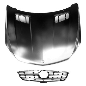 Replace® - 2-Piece (Hood Panel, Grille) (CAPA Certified)