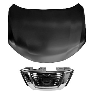 Replace® - 2-Piece (Hood Panel, Grille) (Brand New OE)