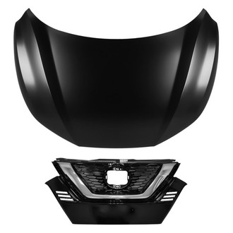 Replace® - 2-Piece (Hood Panel, Grille) (CAPA Certified)