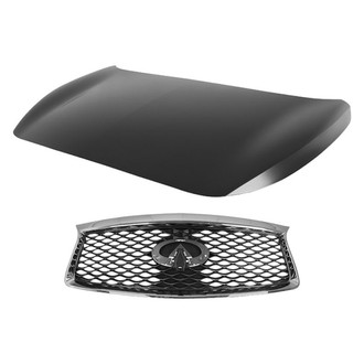 Replace® - 2-Piece (Hood Panel, Grille) (CAPA Certified)