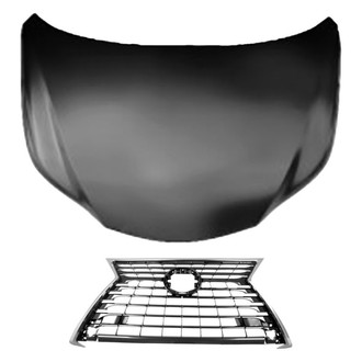 Replace® - 2-Piece (Hood Panel, Grille) (CAPA Certified)
