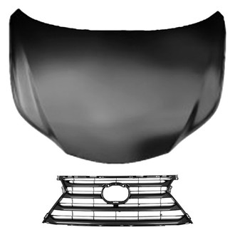Replace® - 2-Piece (Hood Panel, Grille) (CAPA Certified)