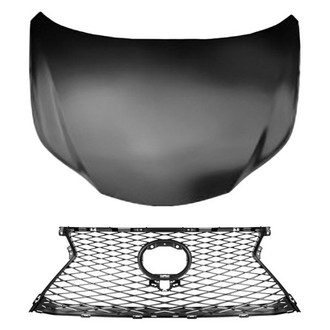 Replace® - 2-Piece (Hood Panel, Grille) (CAPA Certified)