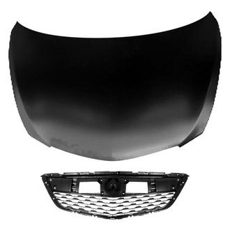 Replace® - 2-Piece (Hood Panel, Grille) (CAPA Certified)