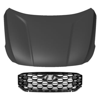 Replace® - 2-Piece (Hood Panel, Grille) (CAPA Certified)