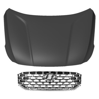Replace® - 2-Piece (Hood Panel, Grille) (CAPA Certified)