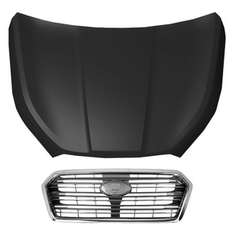 Replace® - 2-Piece (Hood Panel, Grille) (CAPA Certified)