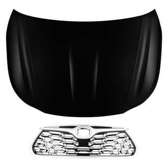 Replace® - 2-Piece (Hood Panel, Grille) (CAPA Certified)