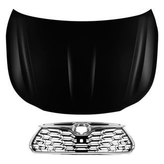 Replace® - 2-Piece (Hood Panel, Grille) (CAPA Certified)