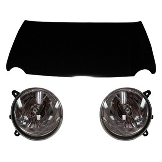 Replace® - 3-Piece Kit (Driver and Passenger Side Headlights, Hood Panel) (Brand New OE)