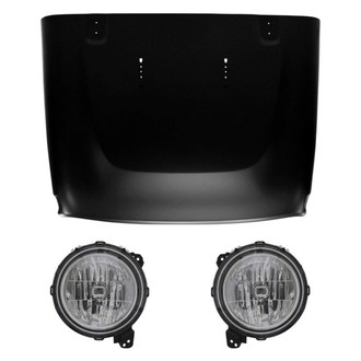 Replace® - 3-Piece Kit (Driver and Passenger Side Headlights, Hood Panel) (CAPA Certified)