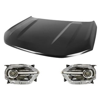 Replace® - 3-Piece Kit (Driver and Passenger Side Headlights, Hood Panel) (CAPA Certified)