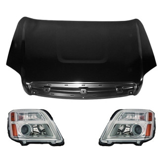 Replace® - 3-Piece Kit (Driver and Passenger Side Headlights, Hood Panel) (Value Line)