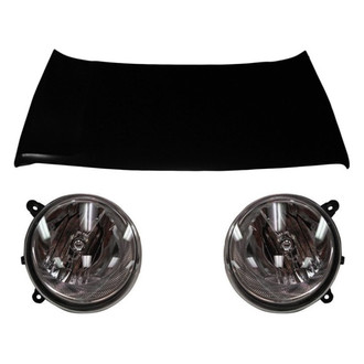 Replace® - 3-Piece Kit (Driver and Passenger Side Headlights, Hood Panel) (Value Line)