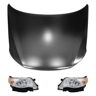 Replace® - 3-Piece Kit (Driver and Passenger Side Headlights, Hood Panel) (Value Line)