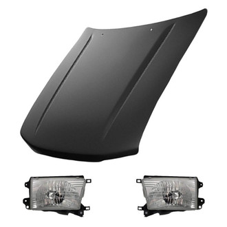 Replace® - 3-Piece Kit (Driver and Passenger Side Headlights, Hood Panel) (Value Line)