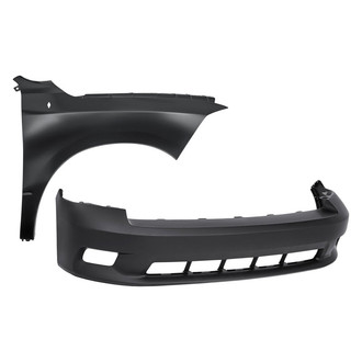 Replace® - 2-Piece (Front Bumper Cover, Front Passenger Side Fender) (Standard Line)