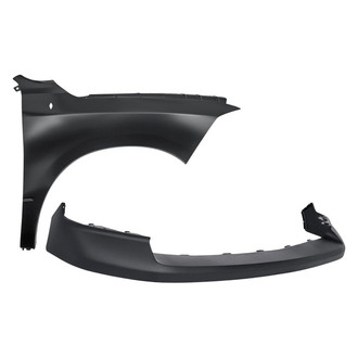 Replace® - 2-Piece (Front Upper Bumper Cover, Front Passenger Side Fender) (Standard Line)