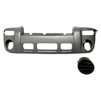 Replace® - 2-Piece (Front Bumper Cover, Front Driver Side Fog Light Cover) (Standard Line)