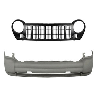 Replace® - 2-Piece (Front Bumper Cover, Grille)