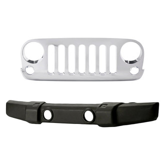 Replace® - 2-Piece (Front Bumper Cover, Grille)