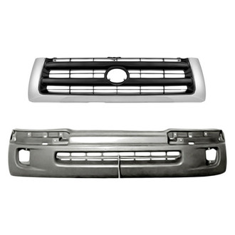 Replace® - 2-Piece (Front Bumper Cover, Grille) (Standard Line)