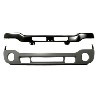 Replace® - 2-Piece (Front Lower Bumper Cover, Front Bumper Face Bar) (Standard Line)