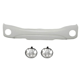 Replace® - 3-Piece (Front Bumper Cover, Driver and Passenger Side Fog Light) (Standard Line)