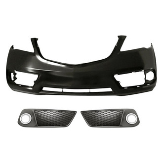 Replace® - 3-Piece (Front Bumper Cover, Front Inner and Outer Fog Light Bezel) (Standard Line)