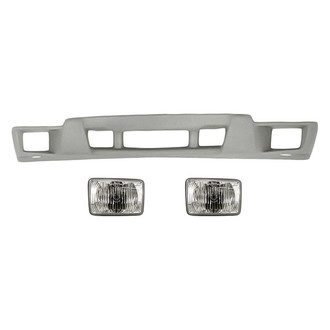 Replace® - 3-Piece (Front Lower Bumper Cover, Driver and Passenger Side Fog Light) (Standard Line)