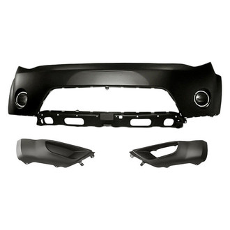 Replace® - 3-Piece (Front Bumper Cover, Front Lower Inner and Outer Bumper End) (Standard Line)