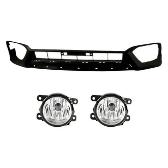 Replace® - 3-Piece (Front Lower Bumper Cover, Driver and Passenger Side Fog Light) (Standard Line)