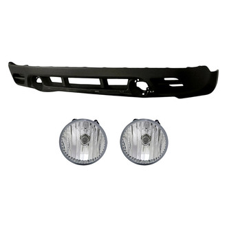Replace® - 3-Piece (Front Lower Bumper Cover, Driver and Passenger Side Fog Light Lens and Housing) (Standard Line)