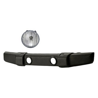Replace® - 3-Piece (Front Bumper Cover, Driver and Passenger Side Fog Light Lens and Housing) (Standard Line)