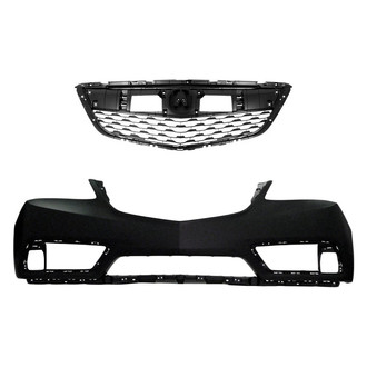 Replace® - 2-Piece (Front Bumper Cover, Grille)