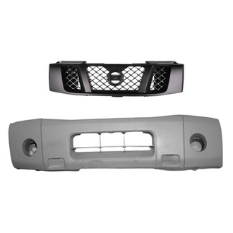 Replace® - 2-Piece (Front Bumper Cover, Grille) (Standard Line)