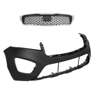 Replace® - 2-Piece (Front Bumper Cover, Grille) (Standard Line)