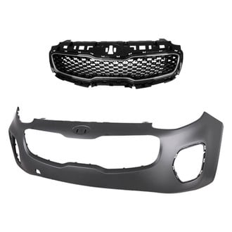 Replace® - 2-Piece (Front Bumper Cover, Grille)