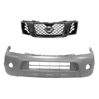Replace® - 2-Piece (Front Bumper Cover, Grille) (Standard Line)