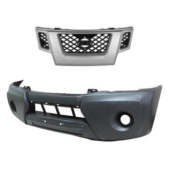 Replace® - 2-Piece (Front Bumper Cover, Grille) (Standard Line)