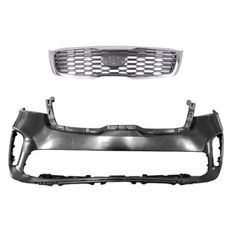 Replace® - 2-Piece (Front Bumper Cover, Grille)