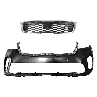 Replace® - 2-Piece (Front Bumper Cover, Grille) (Standard Line)