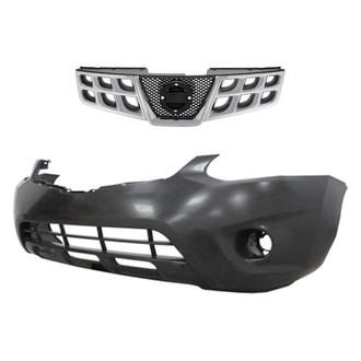 Replace® - 2-Piece (Front Bumper Cover, Grille) (Standard Line)