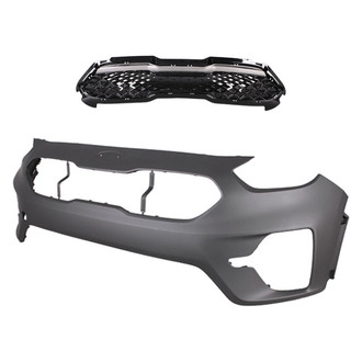 Replace® - 2-Piece (Front Bumper Cover, Grille) (Standard Line)