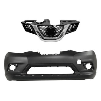 Replace® - 2-Piece (Front Bumper Cover, Grille) (Standard Line)