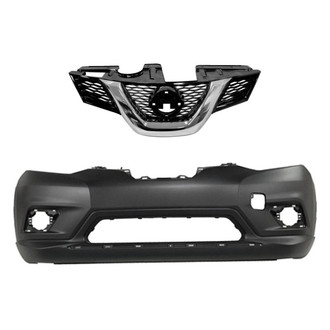 Replace® - 2-Piece (Front Bumper Cover, Grille) (Standard Line)