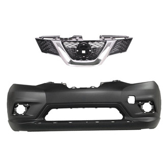 Replace® - 2-Piece (Front Bumper Cover, Grille) (Standard Line)