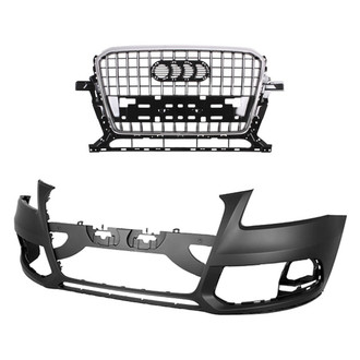 Replace® - 2-Piece (Front Bumper Cover, Grille) (Standard Line)
