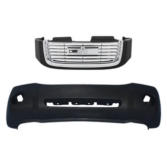 Replace® - 2-Piece (Front Bumper Cover, Grille) (Standard Line)
