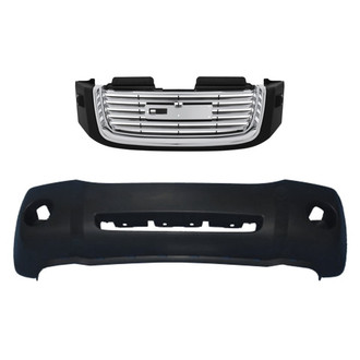 Replace® - 2-Piece (Front Bumper Cover, Grille) (Standard Line)